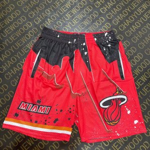 NBA Miami Heat M&N shorts Rouge